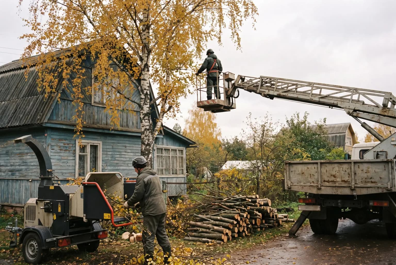 Арборист в кроне